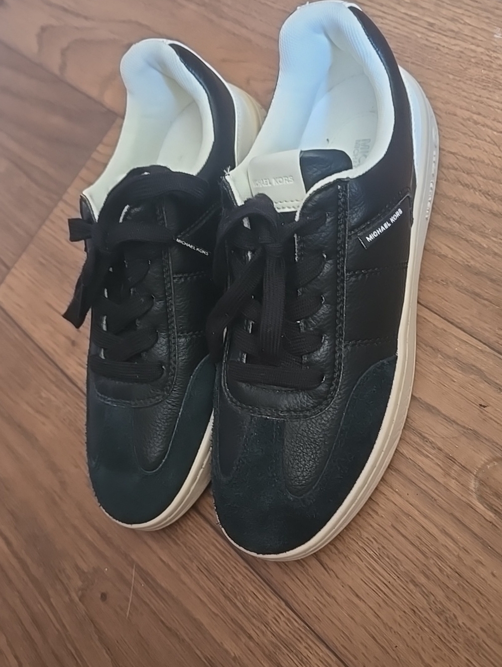 Michael Kors Black and White Men's Low-Top Sneakers